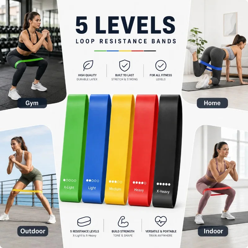 Resistance Band Set — Multi-Level Strength Training Equipment