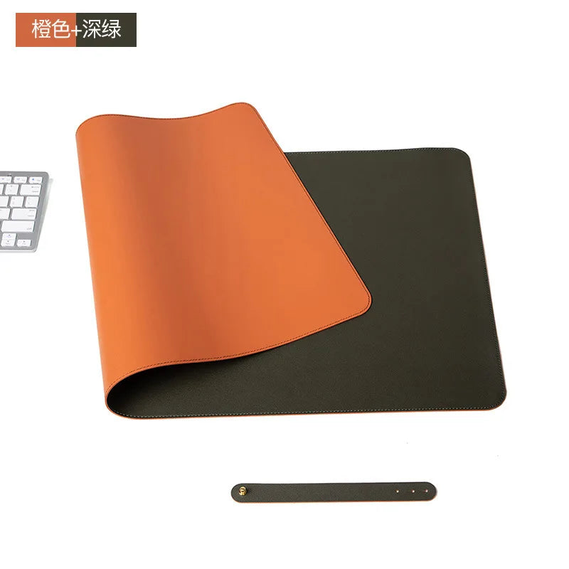 NULOXO PU Leather Desk Mat — Waterproof Office Blotter & Mouse Pad