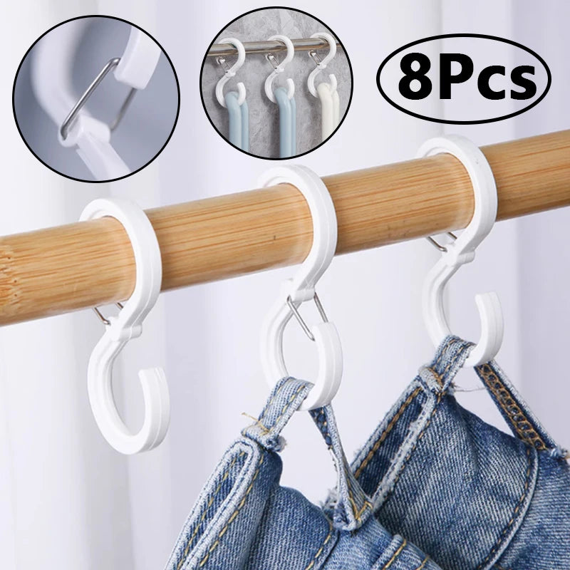 Multifunctional S-Shape Hanger Hooks — Durable Home & Kitchen Organizer