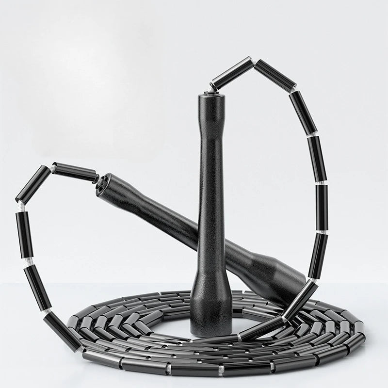 Beaded Segmented Jump Rope — Cardio Training Equipment for Fitness