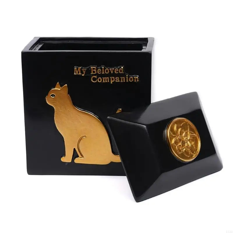 Pet Memorial Urn — Decorative Keepsake Box for Cremated Ashes