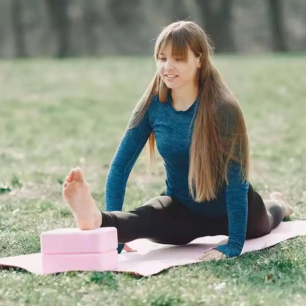 Yoga Support Bricks — High-Density EVA Pilates Blocks for Stretching