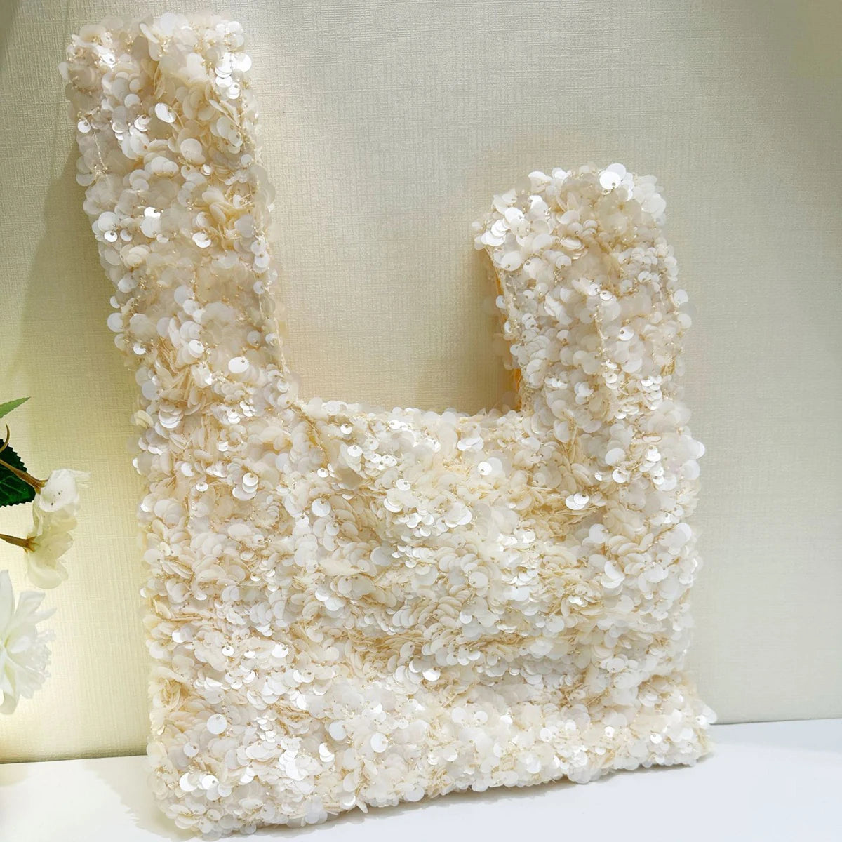 Elegant Sequin Evening Clutch — Shimmering Mini Handbag for Weddings