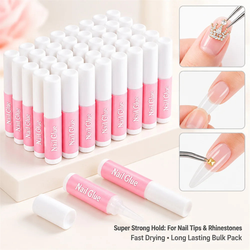 MAFANAILS Extra Strong Nail Glue — Fast Drying Adhesive for False Tips & Rhinestones