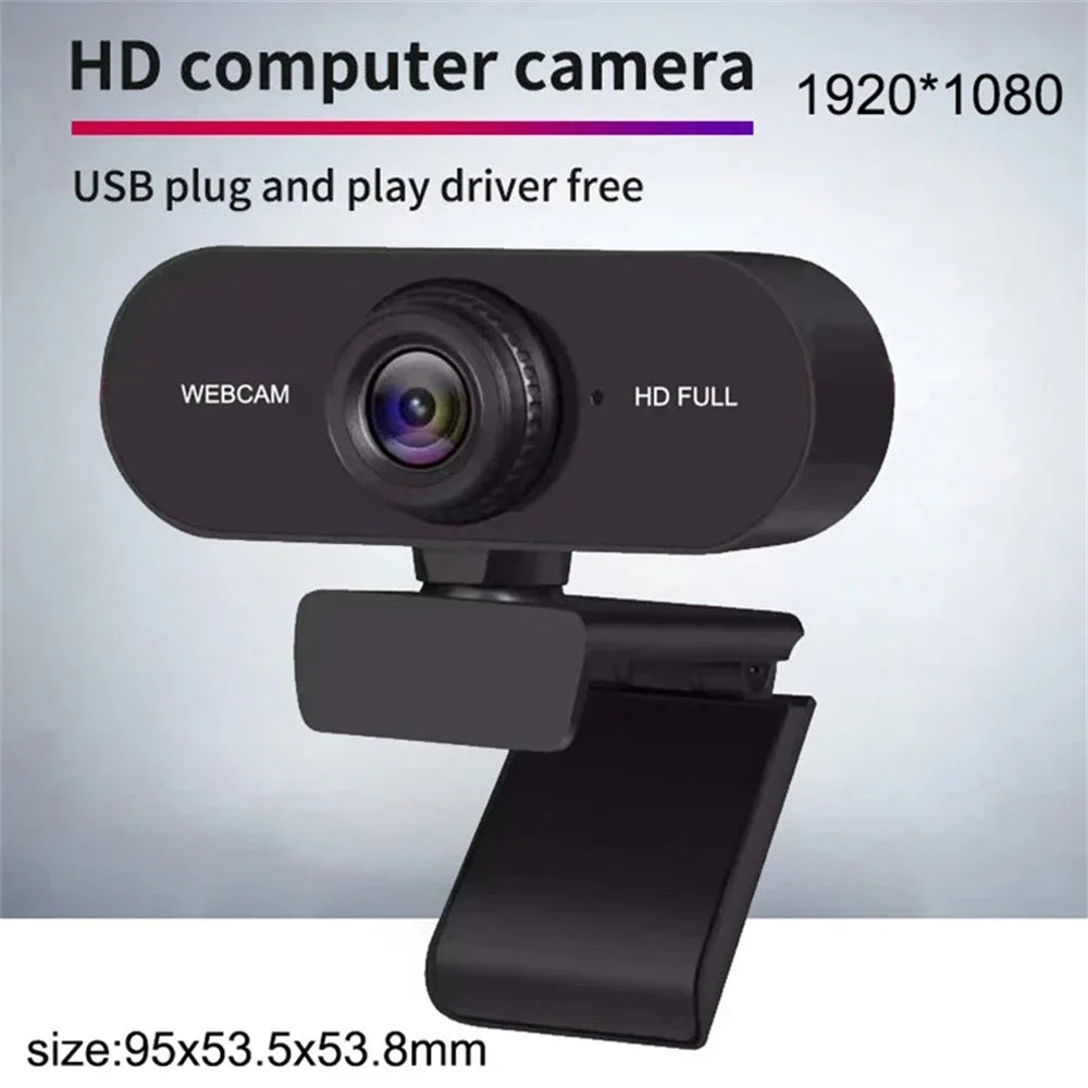 High Definition USB Webcam — Auto Focus Computer Camera with Microphone