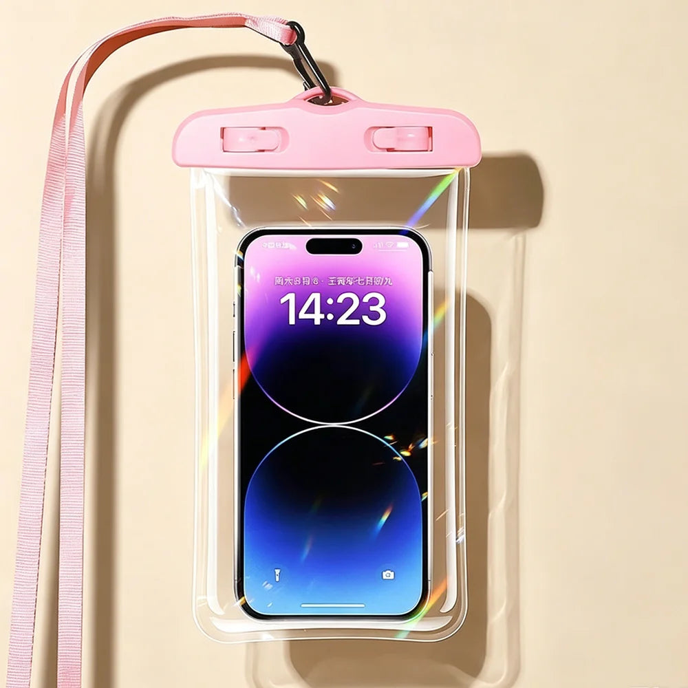 Waterproof Phone Pouch — Transparent Underwater Dry Bag for Swimming