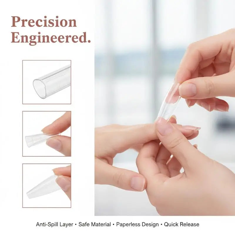 KittenBaby Poly Dual Forms — Reusable Nail Extension Molds for DIY Manicure