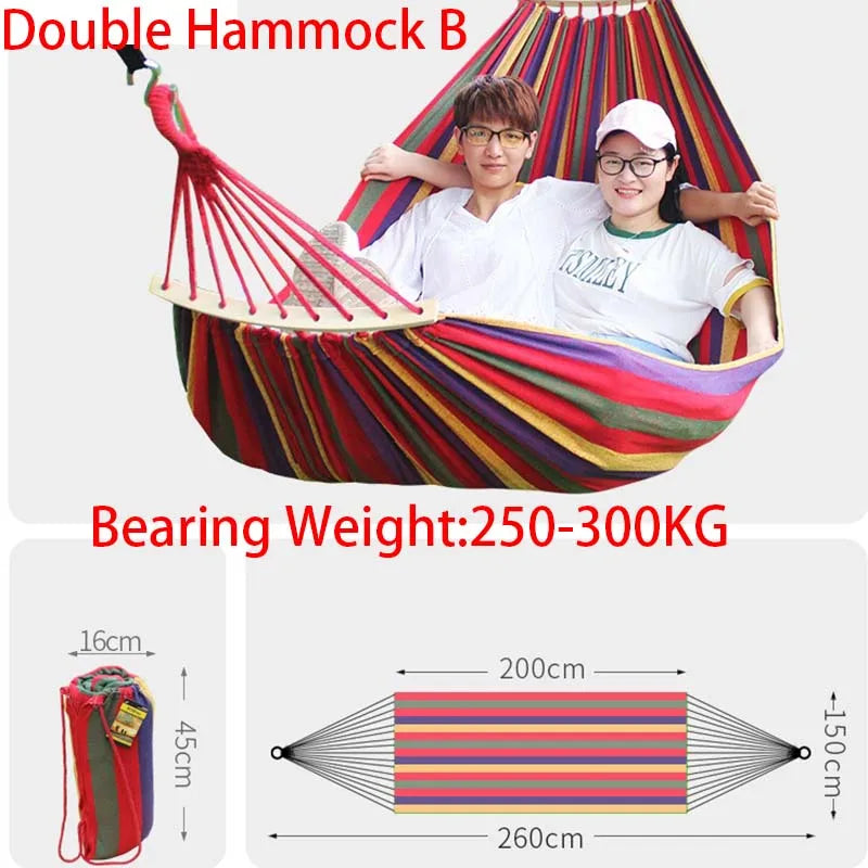 DAWN TRIP Canvas Camping Hammock — Heavy Duty Portable Outdoor Bed
