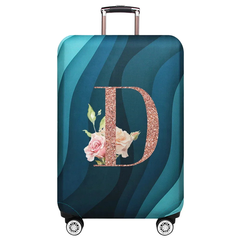 Stretch Luggage Protector Cover — Decorative Suitcase Guard for Travel