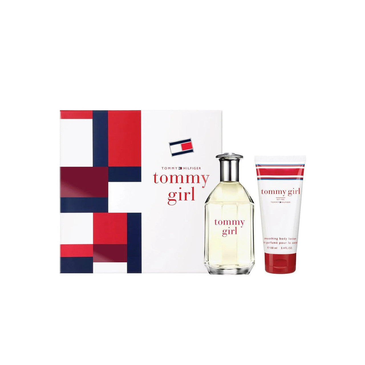 Tommy Girl 2 pcs Set: 3.4 Eau de Toilette Spray + 3.4 Body Lotion by Tommy Hilfiger for Women