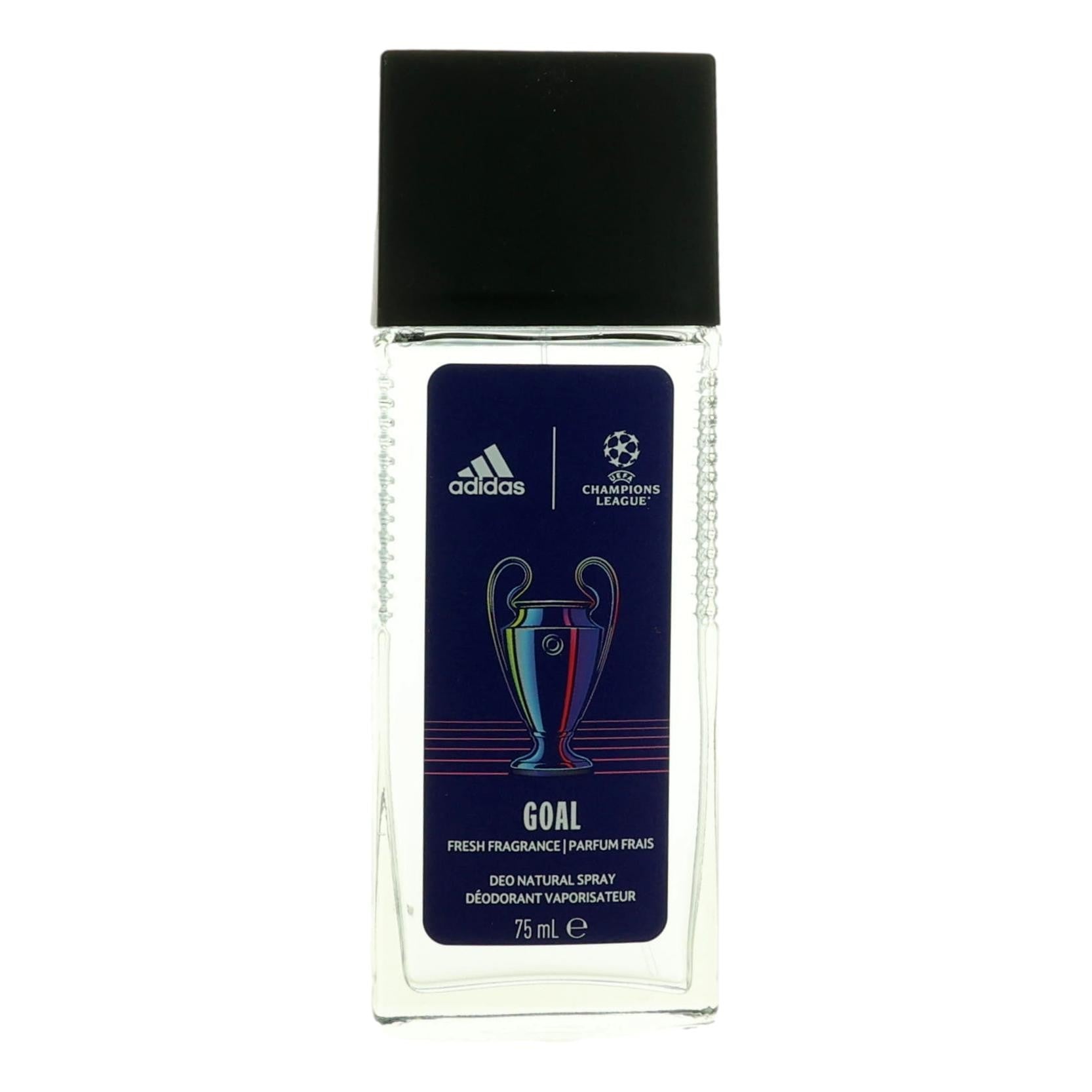Adidas UEFA Champions League Goal by Adidas, 2.5oz Deo Natural Spray men