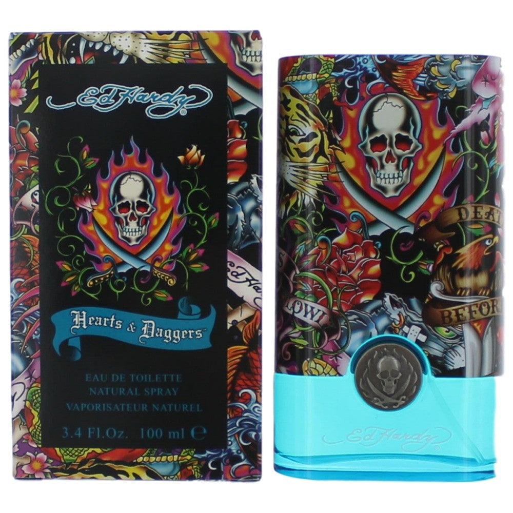 Ed Hardy Hearts & Daggers by Christian Audigier, 3.4oz EDT Spray men