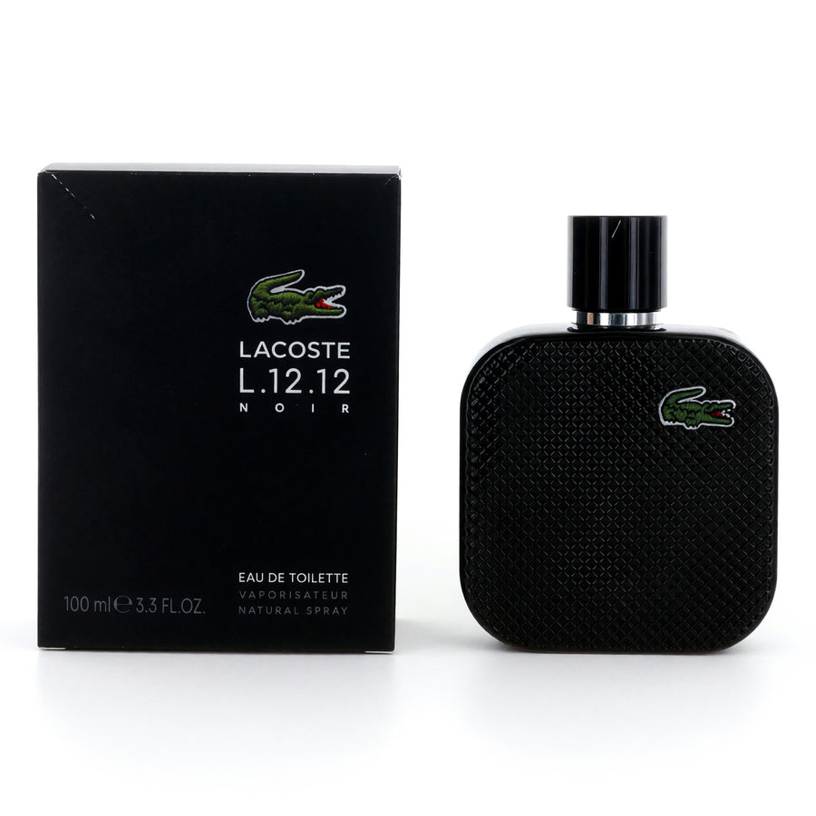 Lacoste L. 12.12 Black Noir by Lacoste, 3.3 oz EDT Spray for Men