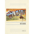 Vintage Lined Notebook Greetings from Wyoming